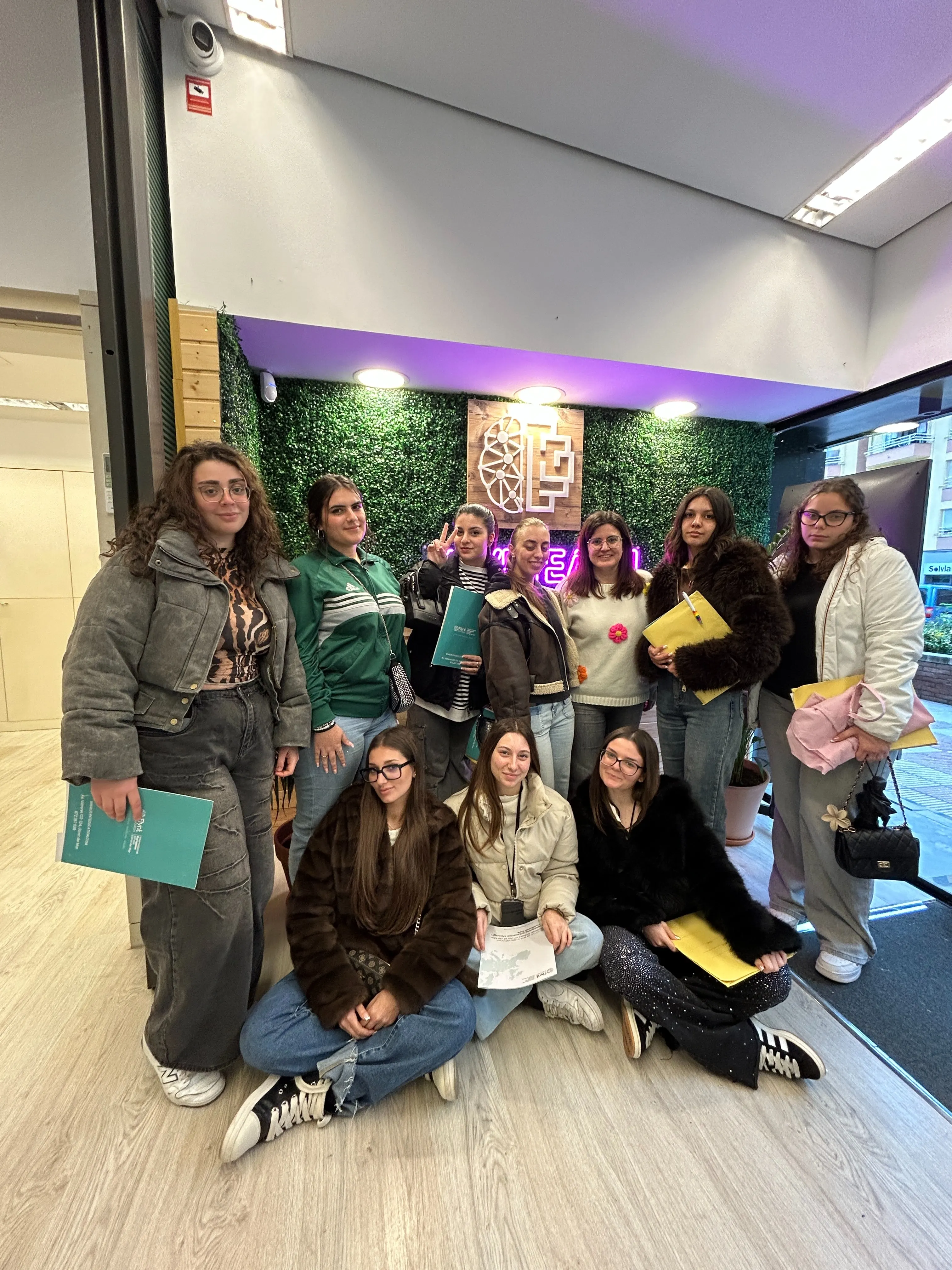 International students during a sector-focused company visit